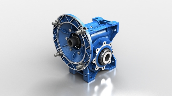 渦輪蝸桿減速機，可與前置減速頭組合相連。